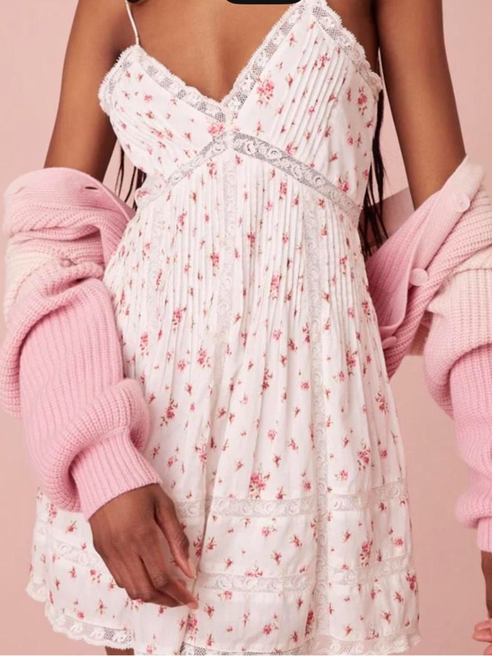 LoveShackFancy Docila Floral Mini Dress